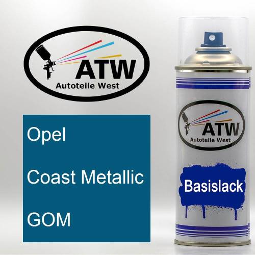 Opel, Coast Metallic, GOM: 400ml Sprühdose, von ATW Autoteile West.